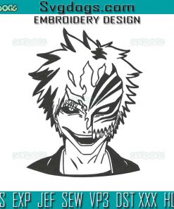 Ichigo Kurosaki Embroidery Design File, Manga Ichigo Kurosaki Embroidery Design File