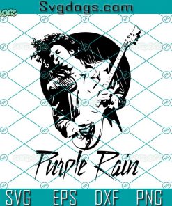 Purple Rain Prince Singing SVG, Purple Rain SVG, Prince Rogers Nelson SVG