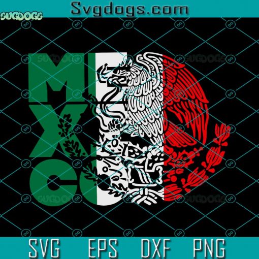 Mexico SVG, Mexico Coat Of Arms SVG, Eagle SVG, Mexican Seal SVG DXF EPS PNG