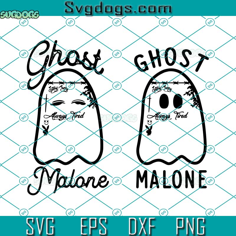 Ghost Malone SVG, Funny Ghost Halloween SVG, Cute Ghost SVG DXF EPS PNG