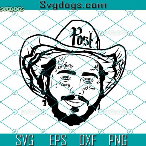 Post Malone SVG, Singer SVG, Music SVG, Rapper SVG DXF EPS PNG