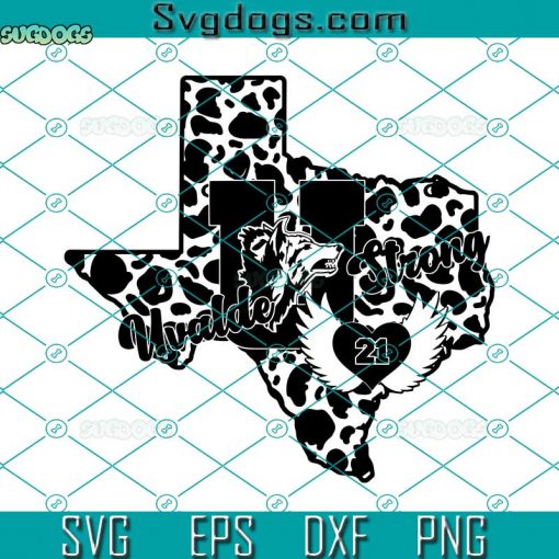 Uvalde Strong Cheetah Texas SVG, Leopard Uvalde Strong SVG, Pray For Uvalde SVG