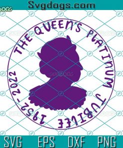 Queens Platinum Jubilee SVG, Queen Elizabeth II SVG, Queen SVG