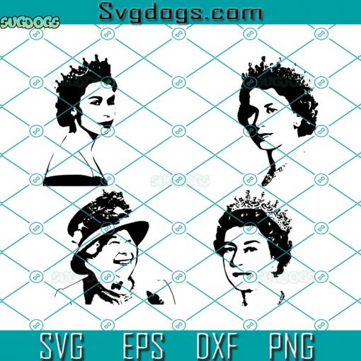 Queen Elizabeth SVG Bundle, Elizabeth II SVG, Queen Elizabeth SVG