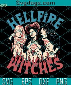 Best Sisters Sanderson Hellfire Witches SVG, Hocus Pocus Sanderson Sisters SVG, Squad Goals SVG, Halloween SVG