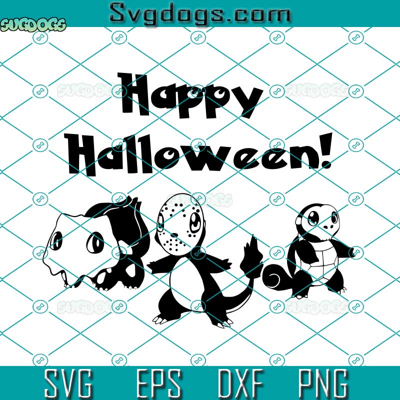 Pokemon Halloween SVG, Jack Skellington Halloween SVG, Happy Halloween SVG