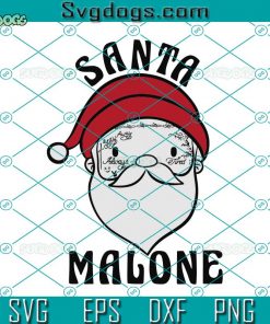 Santa Malone SVG, Malone Christmas SVG, Holiday SVG