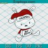 Bad Bunny Navidad SVG, Bad Bunny Christmas SVG, Santa Hat Bad Bunny SVG DXF EPS PNG