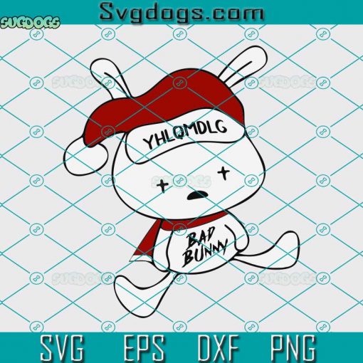 Bad Bunny Holiday Christmas SVG, Rabbit Bunny SVG, Bad Bunny Christmas SVG DXF EPS PNG