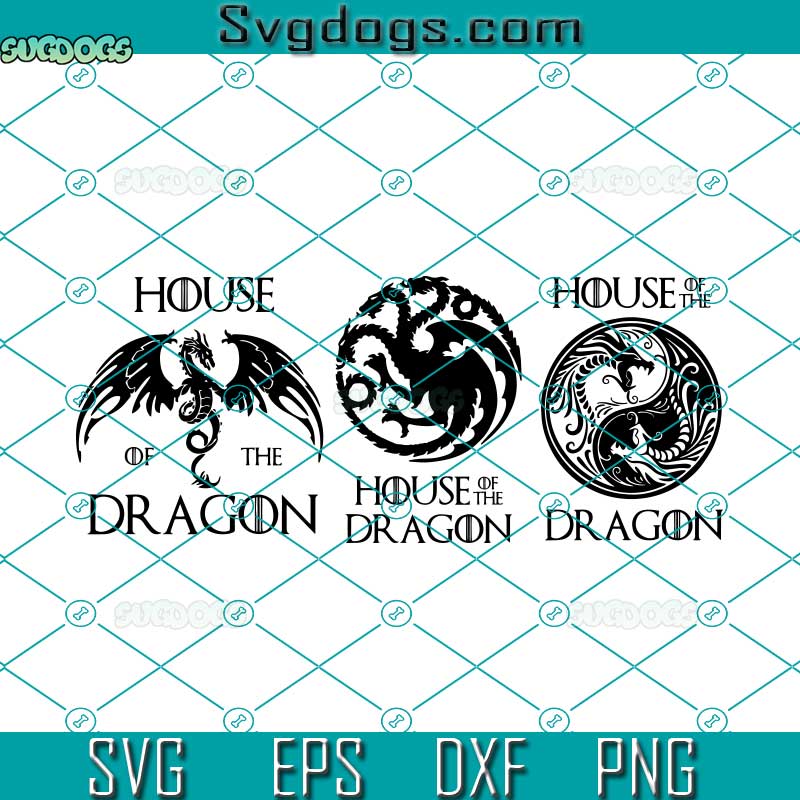 House Of The Dragon SVG Bundle, HOTD SVG, House Targaryen SVG, GOT SVG ...