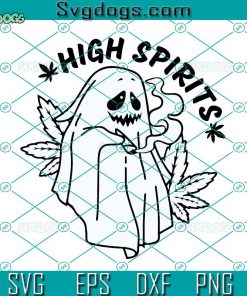 Halloween Ghost Smoking SVG, High Spirits SVG, Ghost SVG DXF EPS PNG