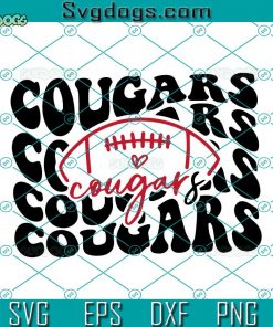 Cougars Football Mascot School Team SVG, Cougars Football SVG, Cougars SVG DXF EPS PNG