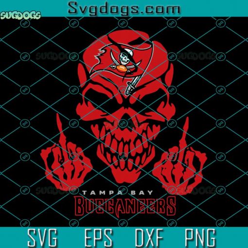 Skull Tampa Bay Buccaneers NFL SVG, Football SVG, Tampa Bay Buccaneers SVG DXF EPS PNG