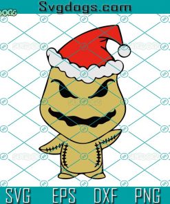 Christmas Chibi Oogie Boogie SVG, Baby Oogie Boogie Santa Hat SVG, Merry Christmas 2022 SVG DXF EPS PNG