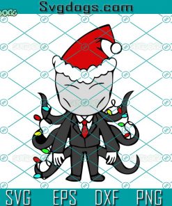 Christmas Chibi Slender Man SVG, Slender Man Santa Hat SVG, Merry Christmas 2022 SVG DXF EPS PNG