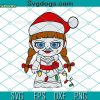 Annabelle Chibi Christmas Hat SVG, Christmas SVG, Horror Movies Merry Christmas SVG DXF EPS PNG
