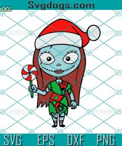 Sally Chibi Christmas Hat SVG, Christmas SVG, Baby Sally Skellington Xmas SVG DXF EPS PNG