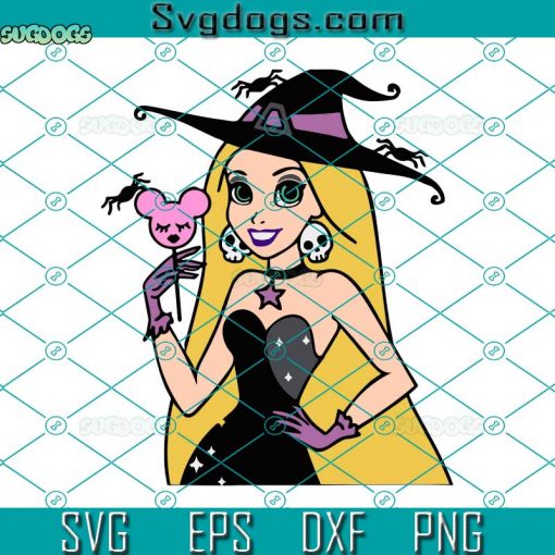 Witch Princess Halloween SVG, Halloween SVG, Belle Princess Halloween SVG DXF EPS PNG