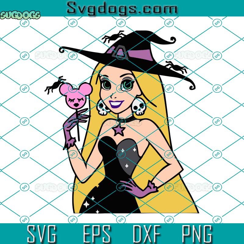 Witch Princess Halloween SVG, Halloween SVG, Belle Princess Halloween