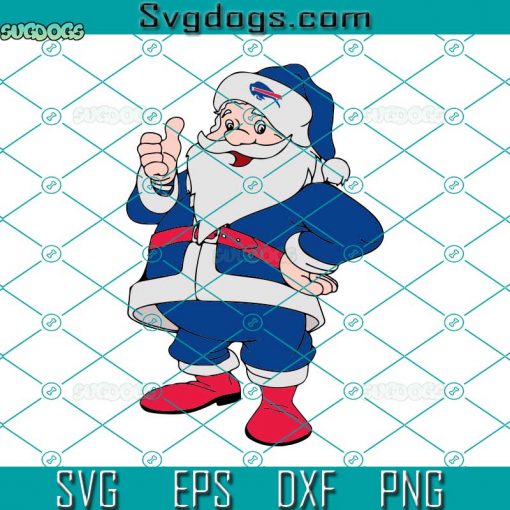 Santa Buffalo Bills NFL SVG, Santa Christmas SVG, Buffalo Bills SVG DXF EPS PNG