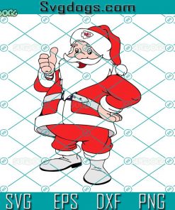 Chiefs Santa Claus SVG, NFL Football Team SVG, Chiefs Santa SVG DXF EPS PNG