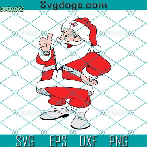 Chiefs Santa Claus SVG, NFL Football Team SVG, Chiefs Santa SVG DXF EPS PNG