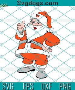 Cincinnati Bengals NFL SVG, Santa Christmas SVG, Cincinnati Bengals SVG DXF EPS PNG