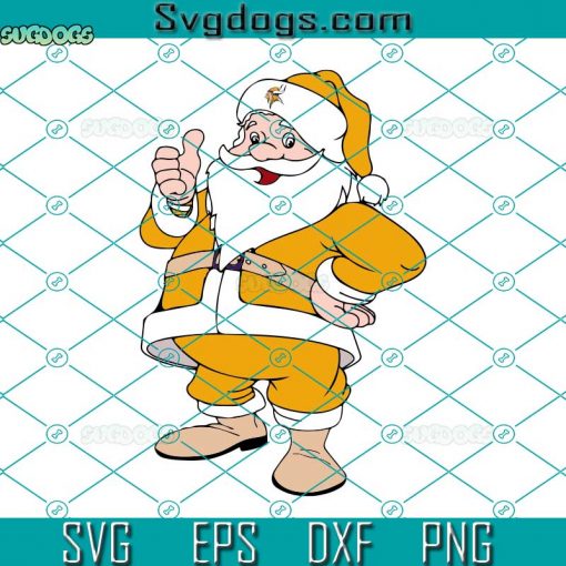 Minnesota Vikings Santa SVG, Football Team SVG, Minnesota Vikings SVG DXF EPS PNG