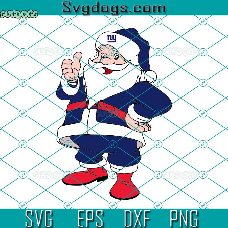 New York Giants NFL SVG, Football Team Santa SVG, New York SVG DXF EPS PNG