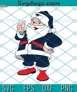 NFL Patriots Santa SVG, Football Team Christmas SVG, Patriots SVG DXF EPS PNG