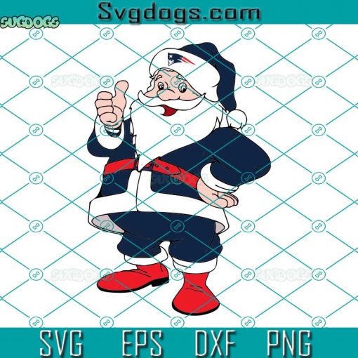 NFL Patriots Santa SVG, Football Team Christmas SVG, Patriots SVG DXF EPS PNG