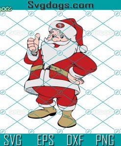 NFL San Francisco 49ers SVG, Santa Christmas SVG, San Francisco SVG DXF EPS PNG