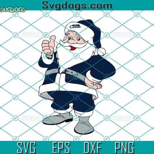 NFL Seattle Seahawks SVG, Santa Football Team SVG, Seattle Seahawks SVG DXF EPS PNG