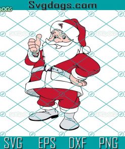 Santa Atlanta Falcons SVG, NFL Football Team SVG, Atlanta SVG DXF EPS PNG