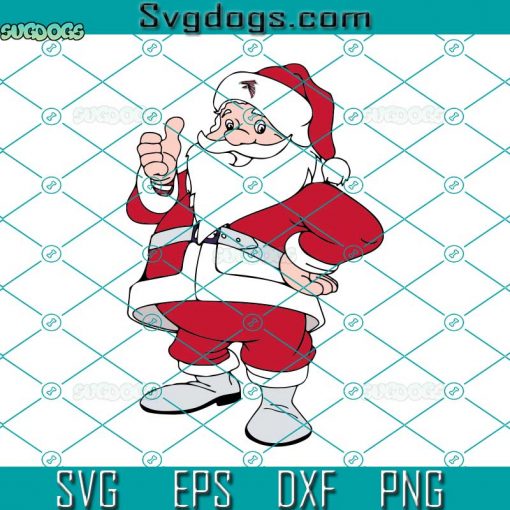 Santa Atlanta Falcons SVG, NFL Football Team SVG, Atlanta SVG DXF EPS PNG