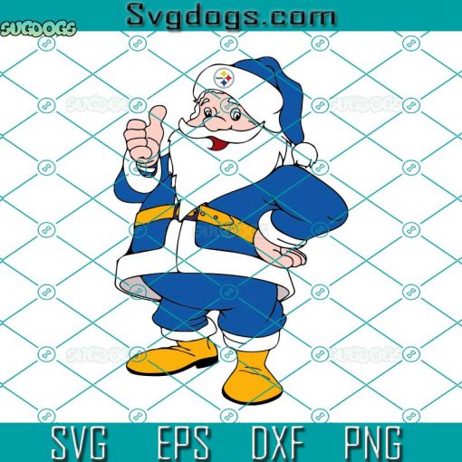 Steelers NFL Football SVG, Santa Christmas Best Gift SVG, Steelers SVG DXF EPS PNG