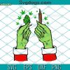Grinch Blunt Big Bud SVG, Christmas Weed Joint SVG, Grinch Hands SVG