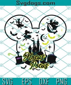 Hocus Pocus Mickey Head SVG, Sanderson Sisters SVG, Halloween SVG