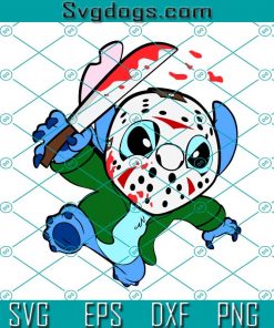 Stitch Jason Voorhees SVG, Halloween Stitch SVG, Jason Voorhees SVG