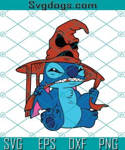 Stitch In Sorting Hat SVG, Lilo And Stitch SVG, Stitch Halloween SVG