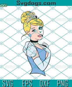 Cinderella Sugar Skull SVG, Princess SVG, Halloween SVG, Princess Cinderella SVG DXF EPS PNG