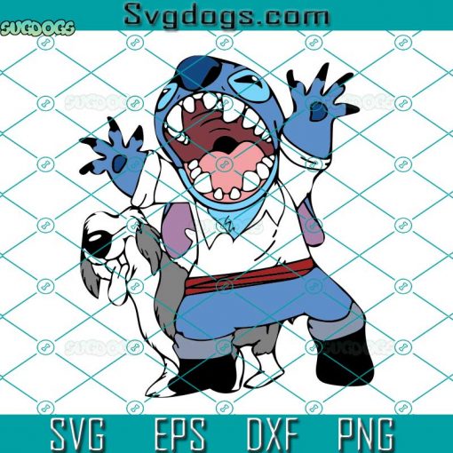 Stitch Inspired Eric SVG, The Little Mermaid SVG, Stitch And Bul SVG DXF EPS PNG