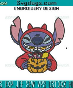 Stitch Candy Halloween Embroidery Design File, Lilo & Stitch Embroidery Design File