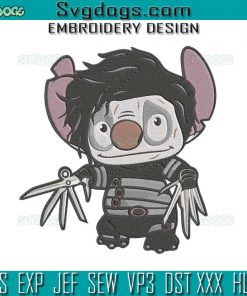 Stitch Freddy Krueger Halloween Embroidery Design File, Freddy Krueger Embroidery Design File