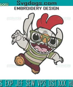Stitch Chicken Little Embroidery Design File, Chicken Little Embroidery Design File