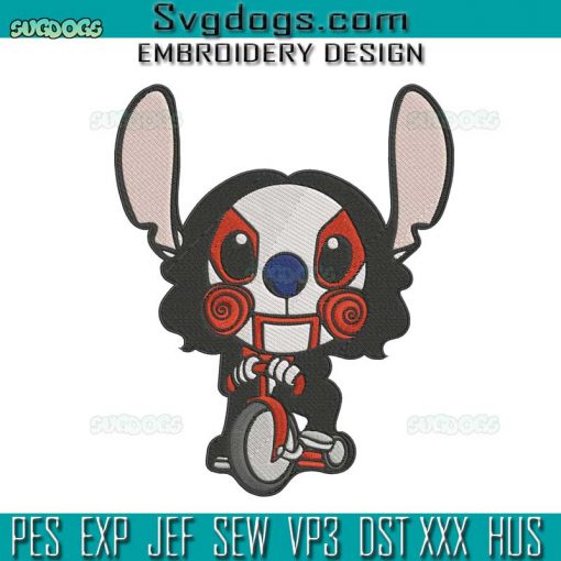 Stitch Halloween Saw Embroidery Design File, Jigsaw Embroidery Design File