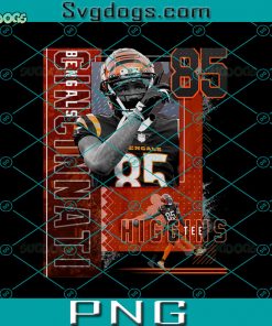 Tee Higgins Football PNG, Tee Higgins PNG, Cincinnati Bengals PNG