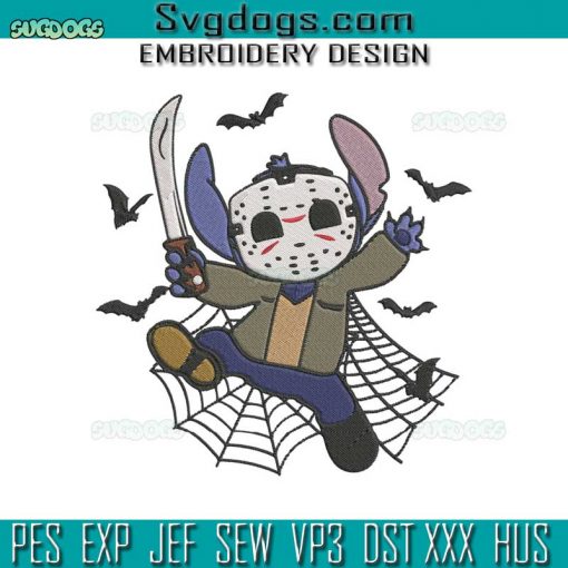 Stitch Jack Skellington Halloween Embroidery Design File, Jack Skellington Embroidery Design File
