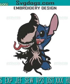 Venom Stitch Embroidery Design File, Avengers Marvel Embroidery Design File