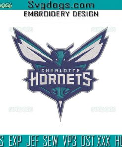 Charlotte Hornets Logo Embroidery Design File, Hornets Embroidery Design File